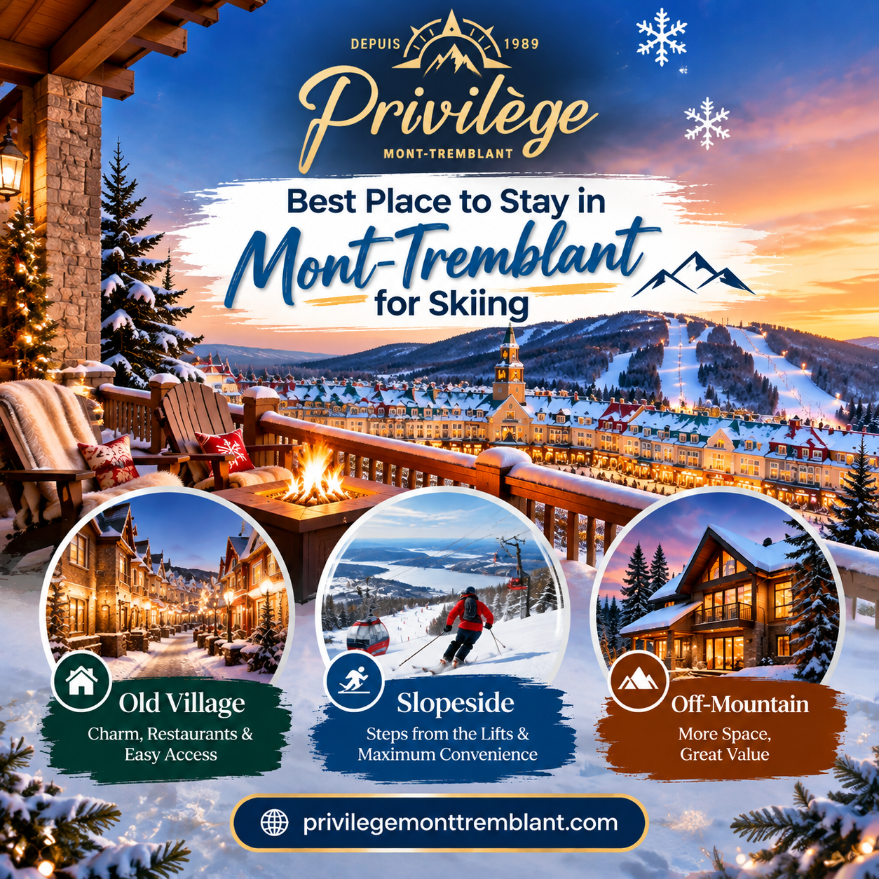 best place to stay in Mont-Tremblant for skiing