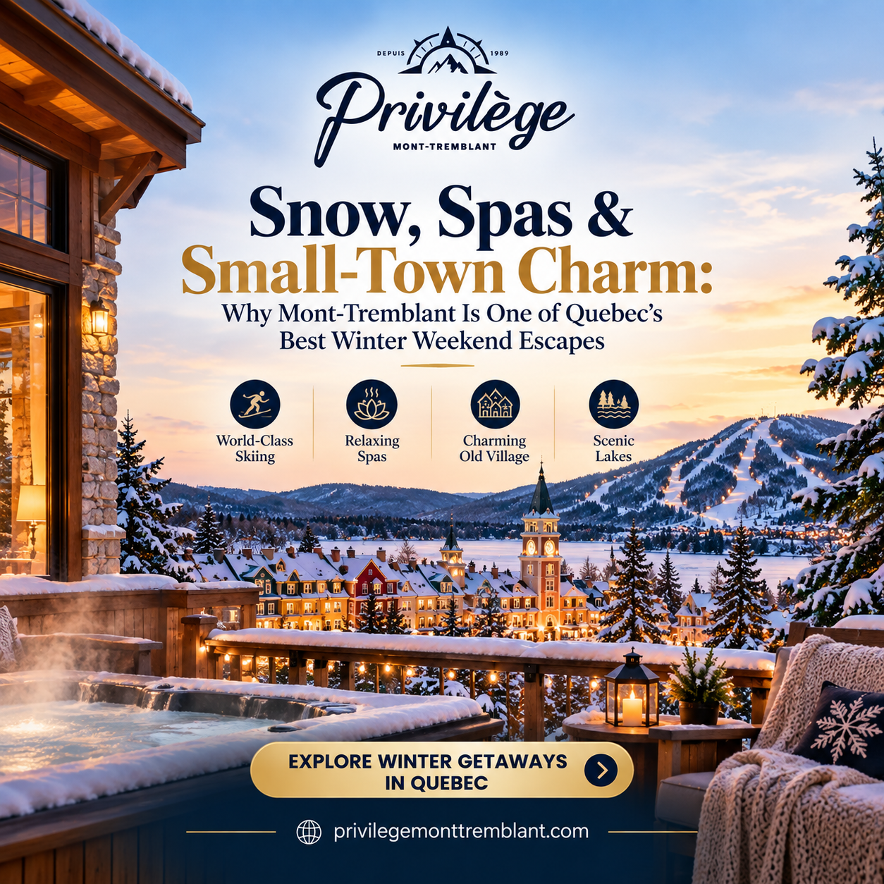 best winter getaways in Quebec